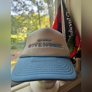 "No Mercy Given" Givenchy Trucker Hat XL Size, Adjustable